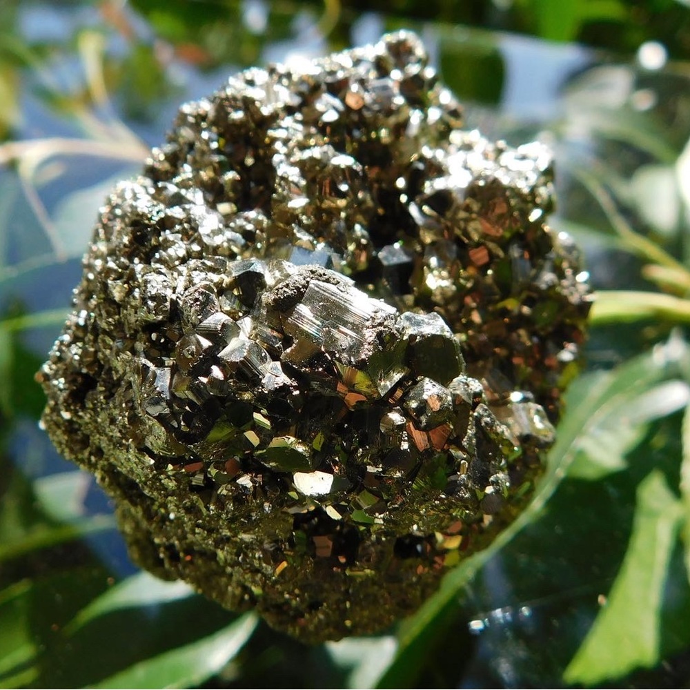 Cubed Pyrite Rock Gem Mineral - Picture 3 of 3